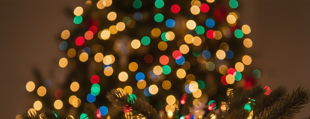 bokeh christmas lights Philadelphia